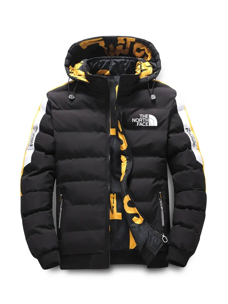 THE NORthtTH FACE-Doudoune à capuche pour homme - Veste d'hiver décontractée 100 % polyester monogramme coupe standard