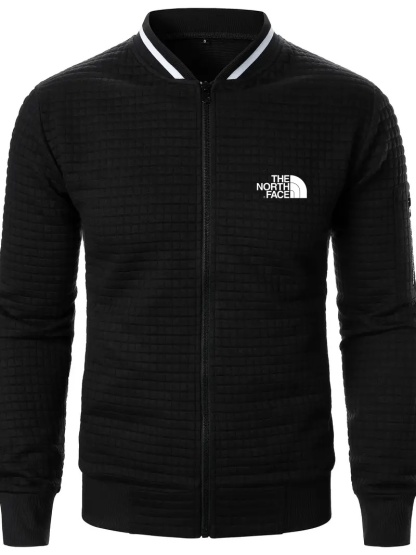 THE NORTH FACE - Cardigan à col montant et fermeture éclair pour homme, veste décontractée, chaude, tricotée, en polyester, couleur unie, légère et extensible, pour l'automne et l'hiver