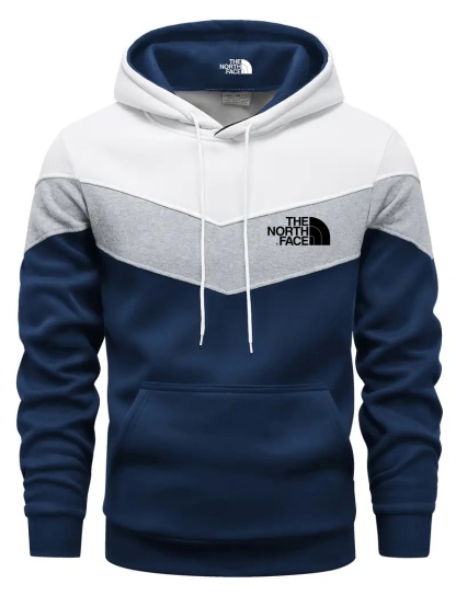 THE NORthtTH FACE Sweat-shirt à carreaux colorés pour homme - Design graphique décontracté avec capuche et poche kangourou