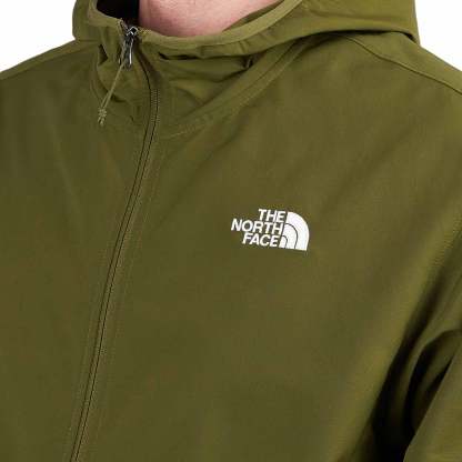 The North Face Veste coupe-vent facile (verte)