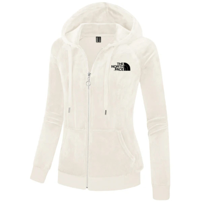 THE NORTH FACE - Veste à capuche en velours polaire pour femme, coupe slim