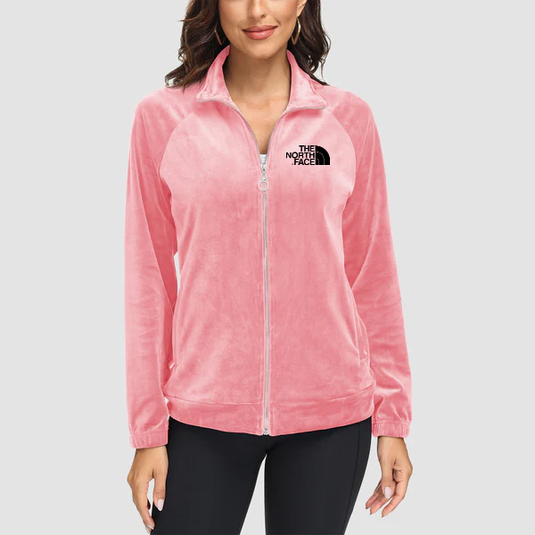 THE NORTH FACE 2024 - Vestes en velours pour femmes - Veste polaire entièrement zippée avec poches zippées - Vestes d'hiver douces