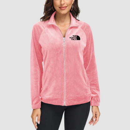 THE NORTH FACE 2024 - Vestes en velours pour femmes - Veste polaire entièrement zippée avec poches zippées - Vestes d'hiver douces