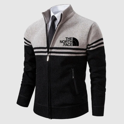 THE NORTH FACE - Cardigan à manches longues et col montant pour homme, manteau chaud en tricot