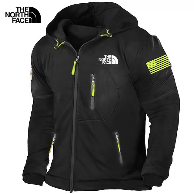 Chaqueta con capucha y cremallera completa para hombre