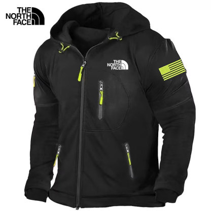 Chaqueta con capucha y cremallera completa para hombre