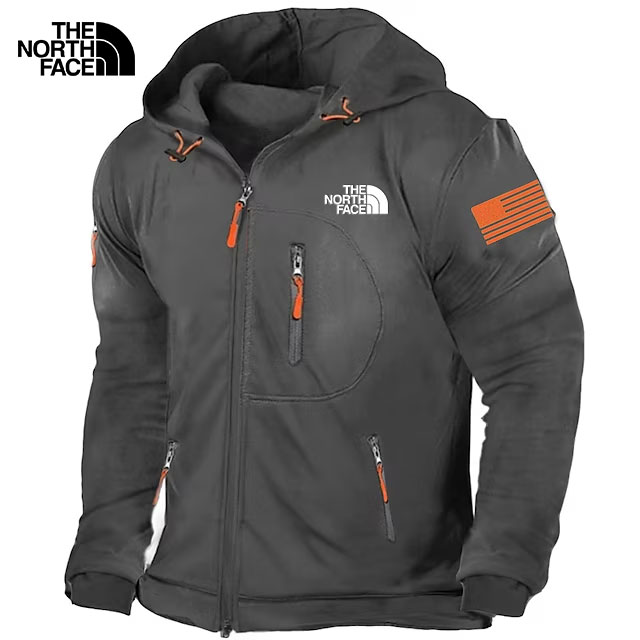 Chaqueta con capucha y cremallera completa para hombre