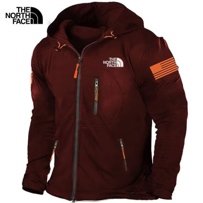 Chaqueta con capucha y cremallera completa para hombre