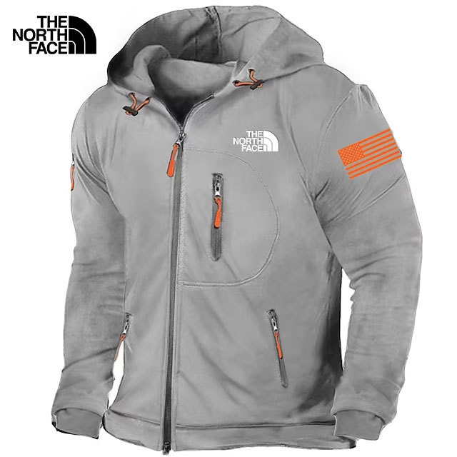 Chaqueta con capucha y cremallera completa para hombre