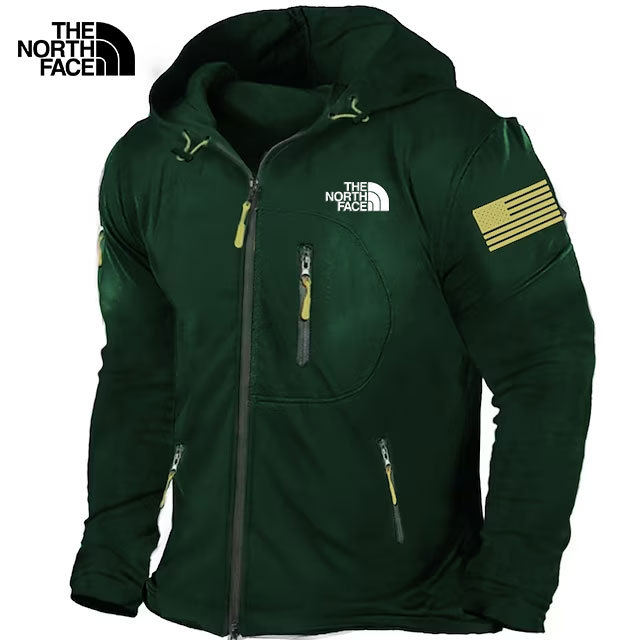 Chaqueta con capucha y cremallera completa para hombre