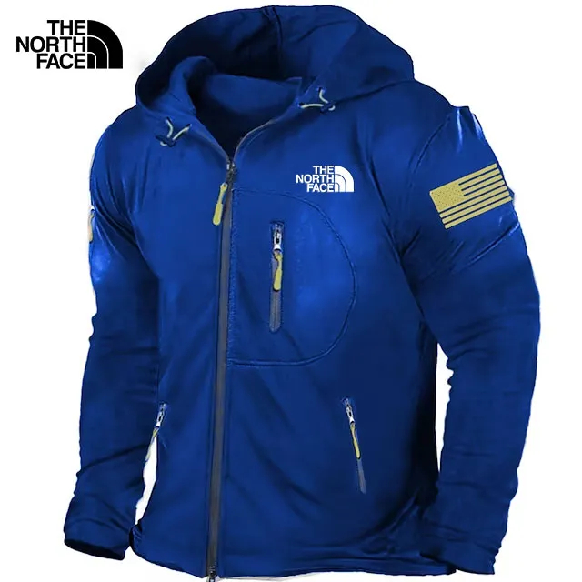 Chaqueta con capucha y cremallera completa para hombre