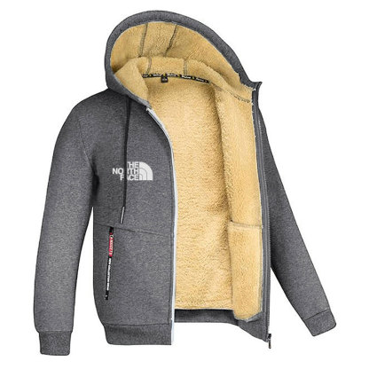 Chaqueta deportiva con capucha y cremallera para hombre