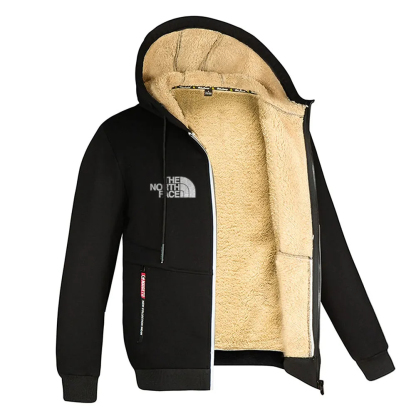 Chaqueta deportiva con capucha y cremallera para hombre