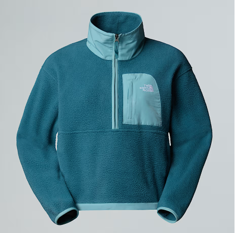 Giacca in pile Yumiori Off-Peak con mezza cerniera da donna