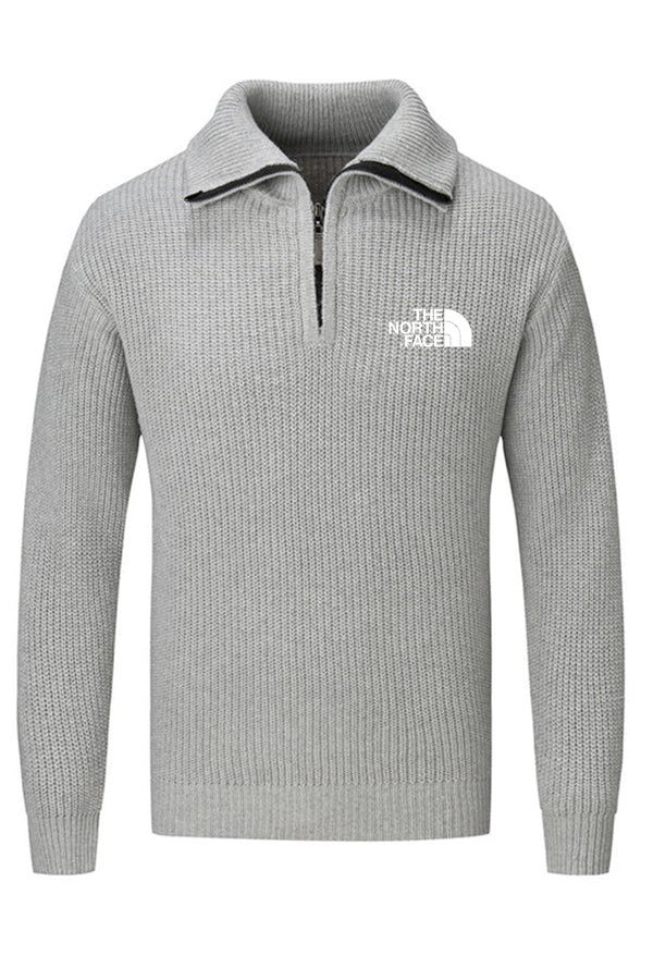 Jersey con cremallera y cuello simulado