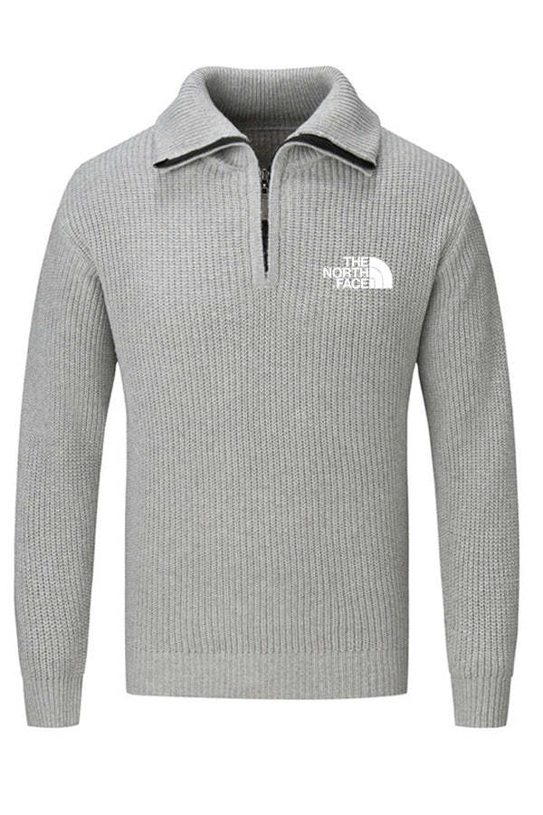 Jersey con cremallera y cuello simulado