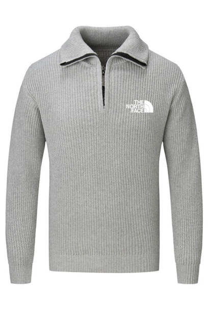 Jersey con cremallera y cuello simulado