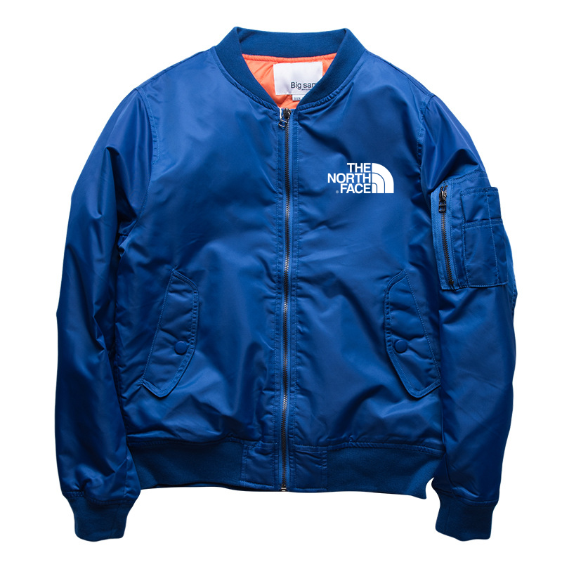 THE NORthtTH FACE-Veste de bombardier Air Force MA1 à col montant pour homme, veste de baseball en coton épais, automne et hiver