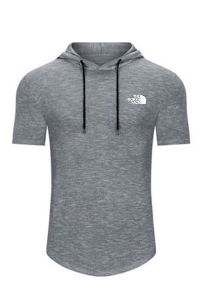 suéter de punto de manga corta con capucha transpirable