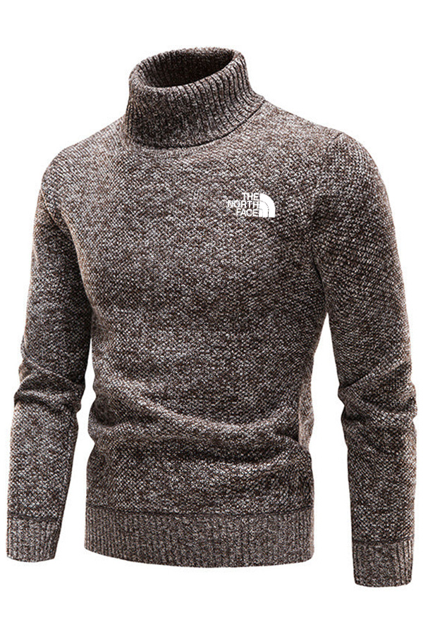 suéter delgado casual grueso de lana