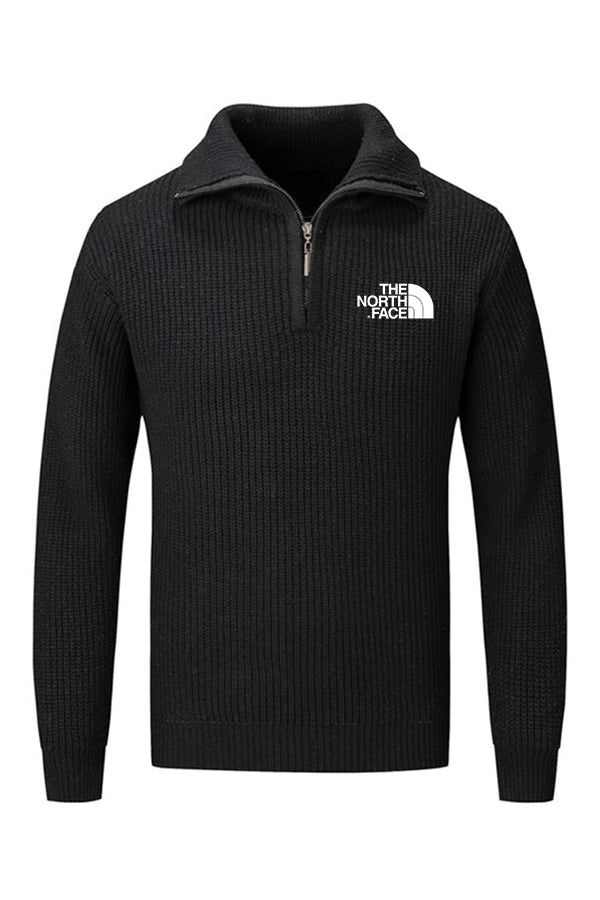 Jersey con cremallera y cuello simulado