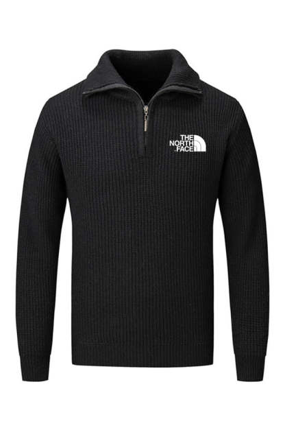 Jersey con cremallera y cuello simulado