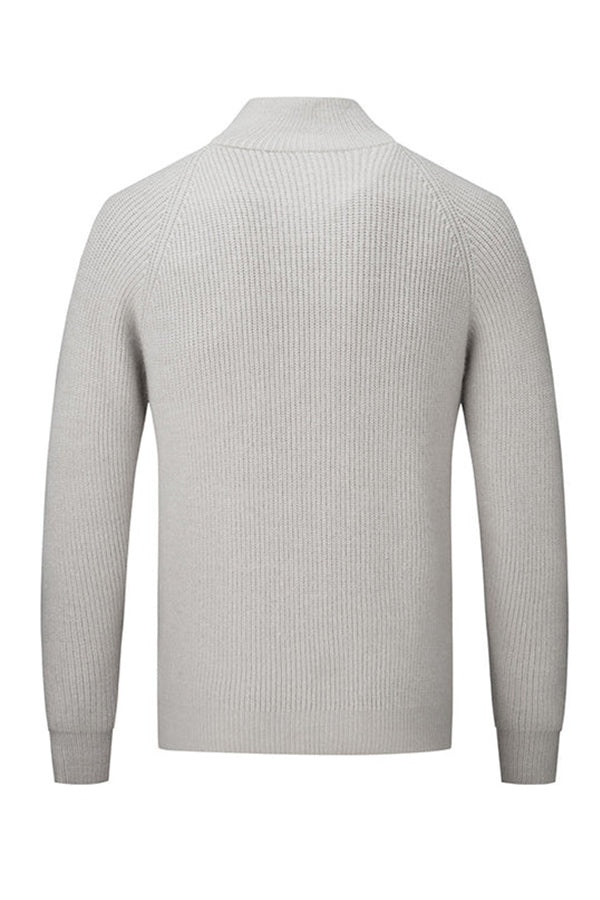 Cárdigan de jacquard con cremallera