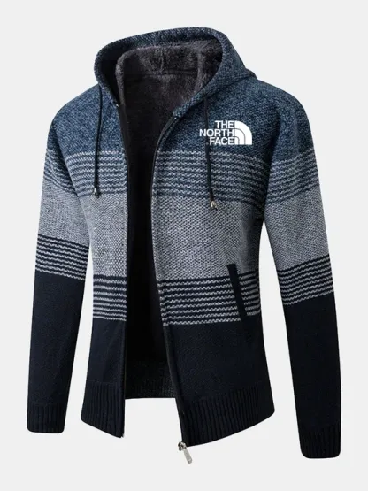 THE NORthtTH FACE-Pull à capuche rayé zippé