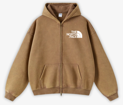 Sweat à capuche zippé délavé THE NORth FACE 2024