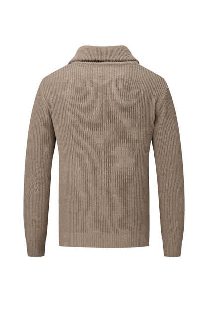 Jersey con cremallera y cuello simulado