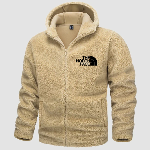 THE NORTH FACE - Veste polaire à capuche Sherpa pour homme, fermeture éclair complète avec 4 poches