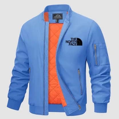 THE NORthtTH FACE-Blouson aviateur pour homme - Coupe-vent décontracté à fermeture éclair et poches