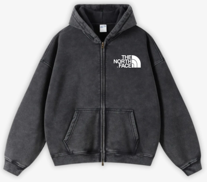 Sweat à capuche zippé délavé THE NORth FACE 2024