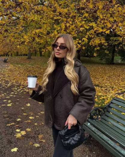 Fur-lined warm jacket