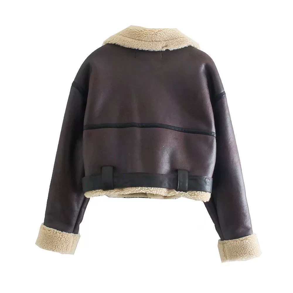 Lamb fleece jacket
