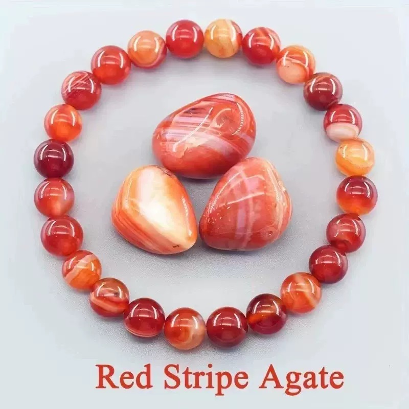 Handmade agate crystal bracelet