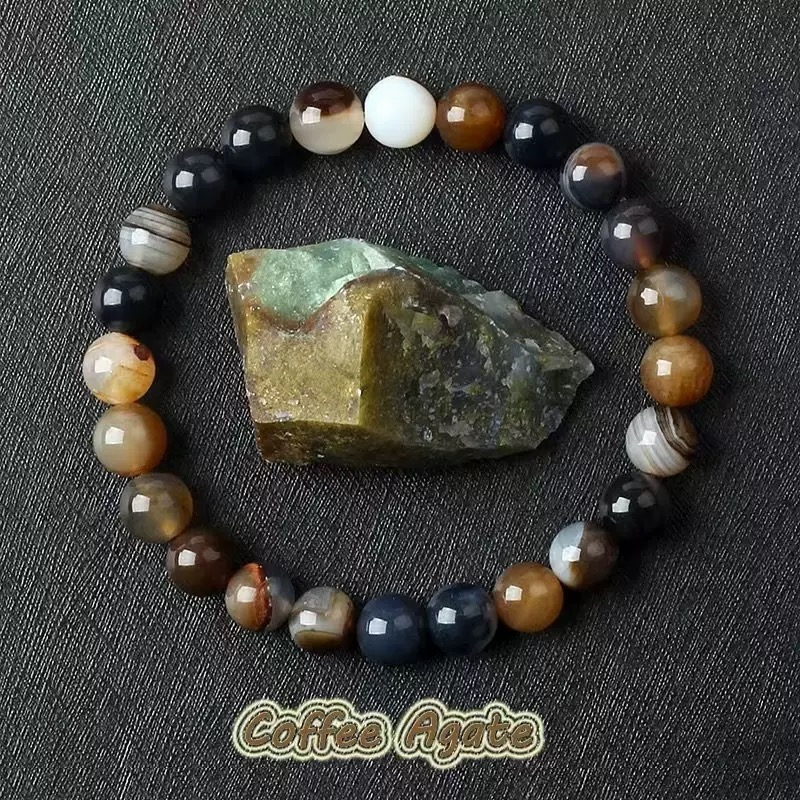 Handmade agate crystal bracelet