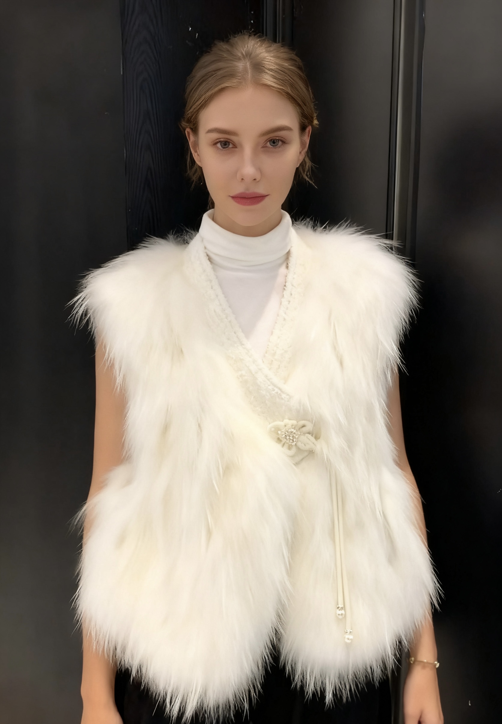  Chanel-style cropped vest top