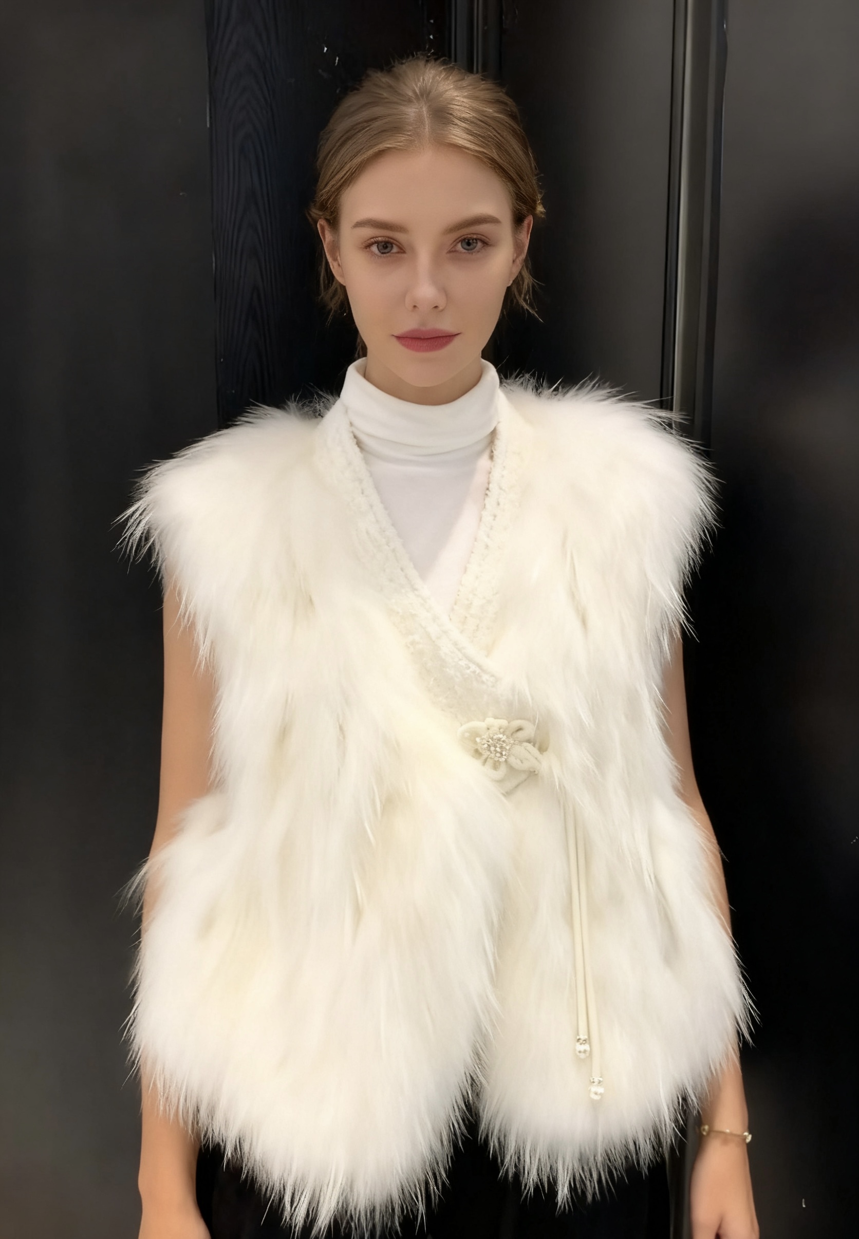  Chanel-style cropped vest top