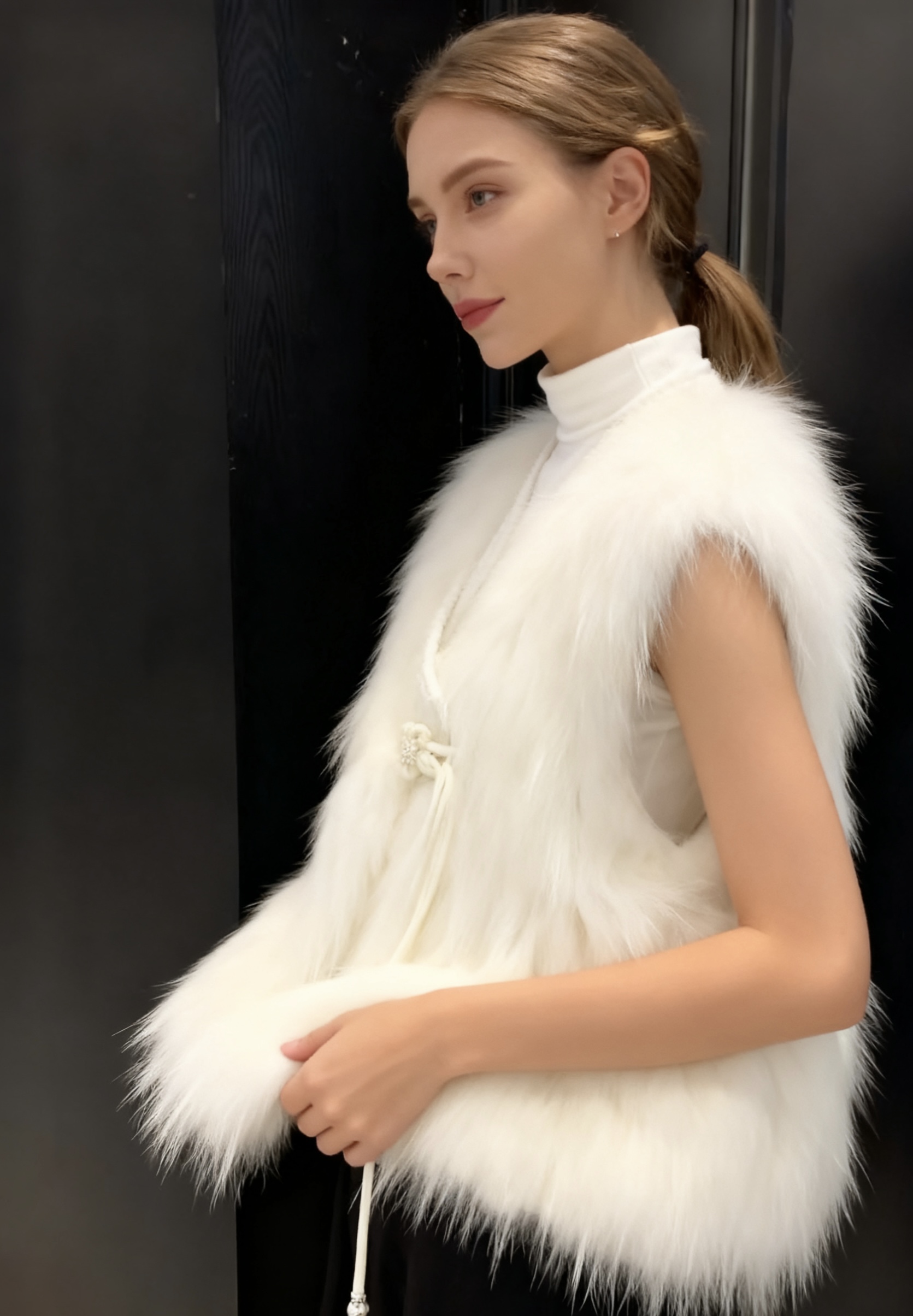  Chanel-style cropped vest top