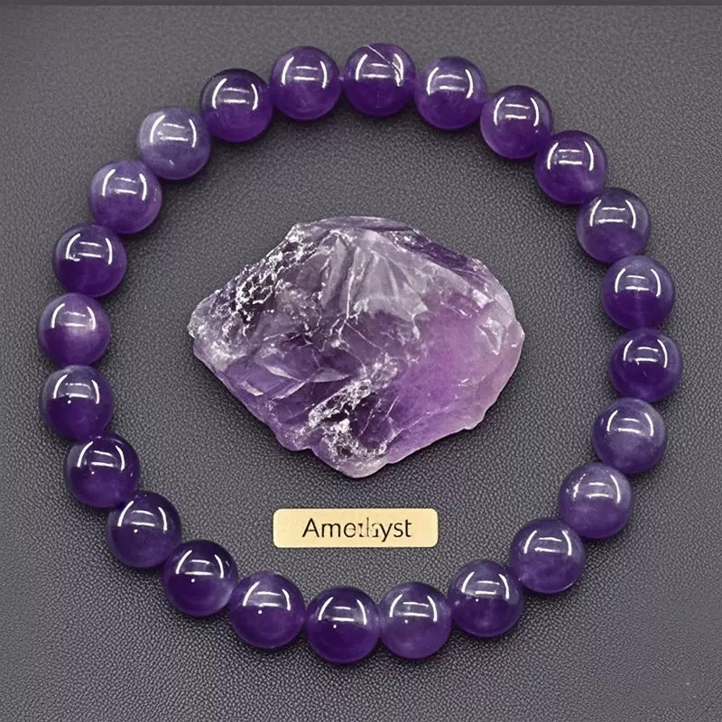 Handmade agate crystal bracelet