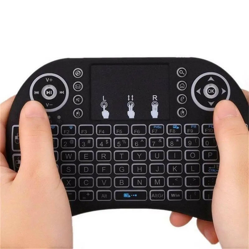 Wireless Keyboard with Backlit Touchpad