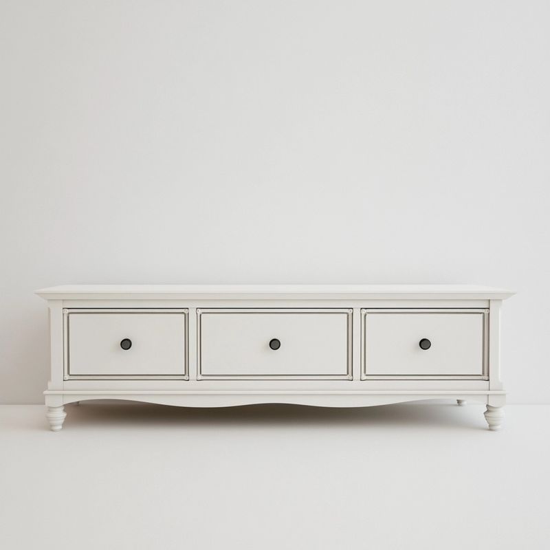 Mobile TV bianco moderno con 3 cassetti