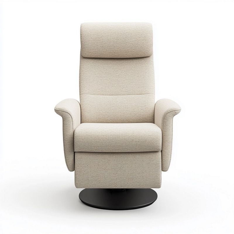 Poltrona reclinabile con base girevole 360° 110x70x80 cm, senza montaggio