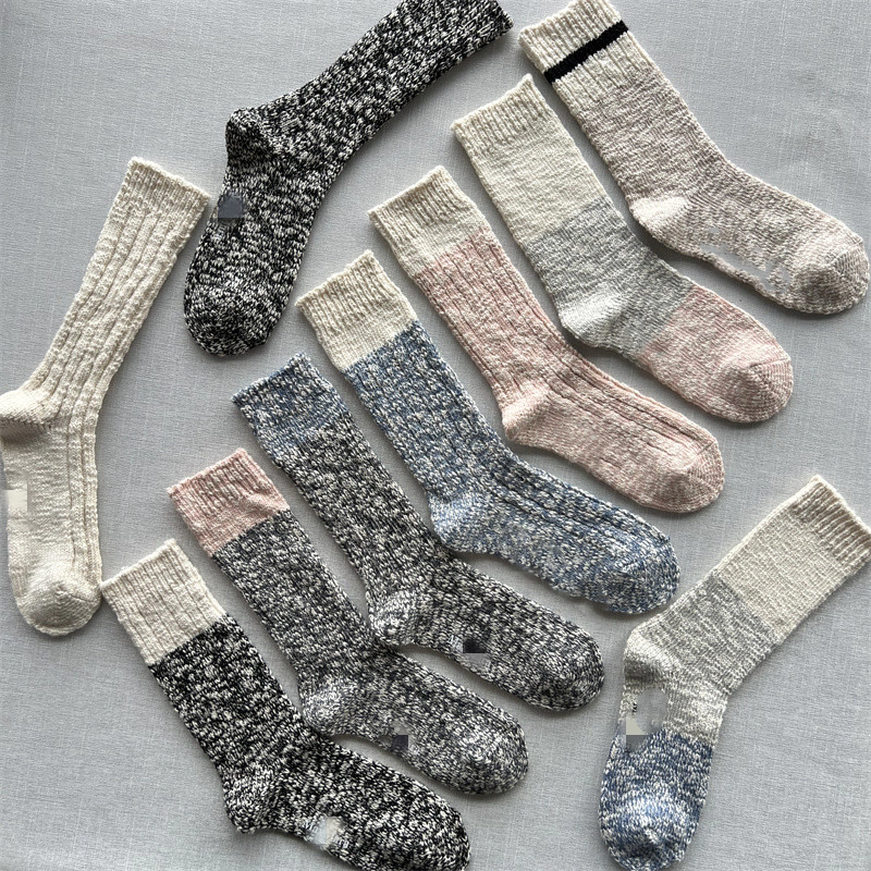 export socks for women, niche styleaccessible luxuryknee socks socks for women, fashion thick thread knitting socks