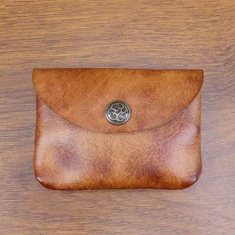 Coin Purse Men Small Mini Short cowhide Wallet Bag