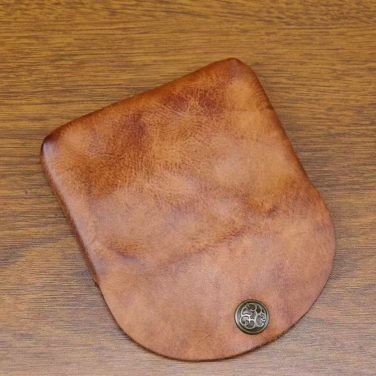 Coin Purse Men Small Mini Short cowhide Wallet Bag