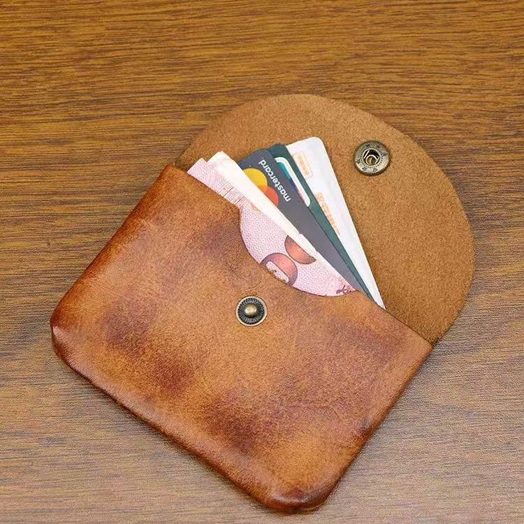 Coin Purse Men Small Mini Short cowhide Wallet Bag