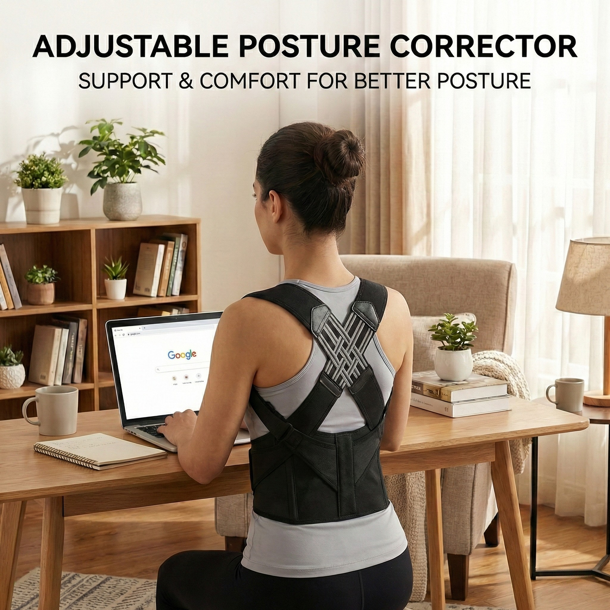 Adjustable Posture Corrector Back Brace for Women