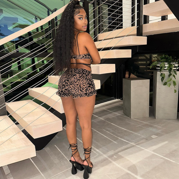 Stylish street fashion sexy sleeveless hollow-out lace-up slim-fit jumpsuit